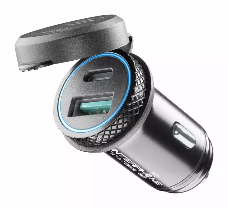 Interphone USB adapter for cigarette lig - Tillbehör till Mobiltelefon - D521191 - 1