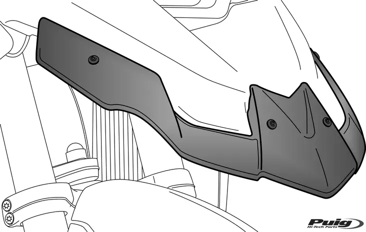 Puig Beak Extender For Yamaha Mt-09 Trac - Stänkskydd - D447071 - 1