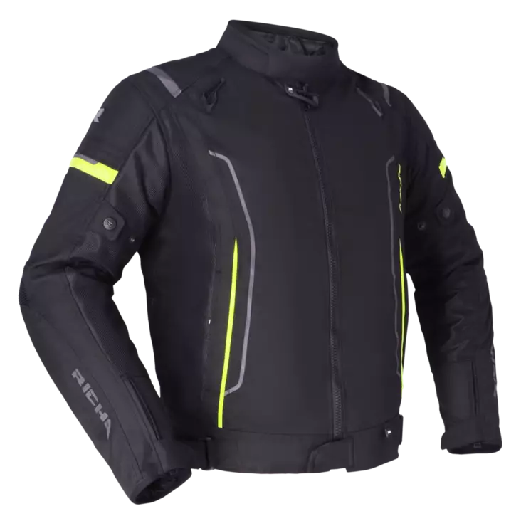 Richa Airstream 3 Mc-Jacka Svart/Gul - MC Kläder - 82591 - 1