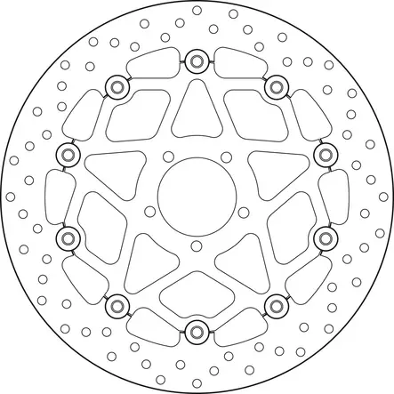 Brembo Serie Oro flytande bromsskiva - Bromsskivor - D88202 - 1