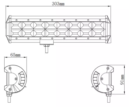 Kinwons Led Ramp 10-30V 192W Flood - Arbetsbelysning  - D504762 - 2