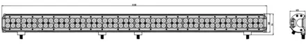 Kinwons Led Ramp 10-30V 288W Combo - Arbetsbelysning  - D504782 - 2