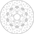 Brembo Serie Oro Bromsskiva floating - Bromsskivor - D6322 - 0