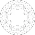 Brembo Serie Oro flytande bromsskiva - Bromsskivor - D88222 - 1