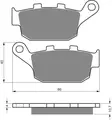 GOLDFREN Bromsbelägg 020 Ceramic carbon - Bromsbelägg - D26422 - 1