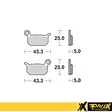 ProX Bromsbelägg fram KTM50SX Pro Senior - Bromsbelägg - D18252 - 1