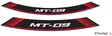 Puig Kit 8 Rim Strips Mt-09 C/Red - Fälgdekaler - D185782 - 1