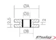 Puig Silenblock Rubber Dim. 22Mm.(25Pcs. - Bultar & Bultserier - D180922 - 1
