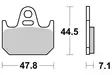 Sbs Bromsklossats Ceramic - Bromsbelägg - D113812 - 1
