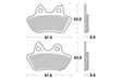 Sbs Bromsklossats Ceramic - Bromsbelägg - D113982 - 1