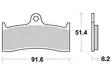 Sbs Bromsklossats Dual Carbon - Bromsbelägg - D113832 - 1