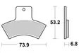 Sbs Bromsklossats Racing Sintered - Bromsbelägg - D113902 - 1