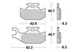 Sbs Bromsklossats Racing Sintered - Bromsbelägg - D113972 - 1