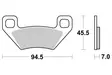 Sbs Bromsklossats Sintered Offroad - Bromsbelägg - D113962 - 1