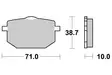 Sbs Bromsklossats Sintered - Bromsbelägg - D113762 - 1