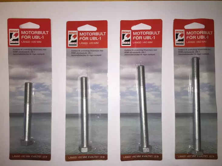 BEMA UBL-1, M6S 12.9 M12x1,25x140 Dacrom - Marinlås - D87192 - 1