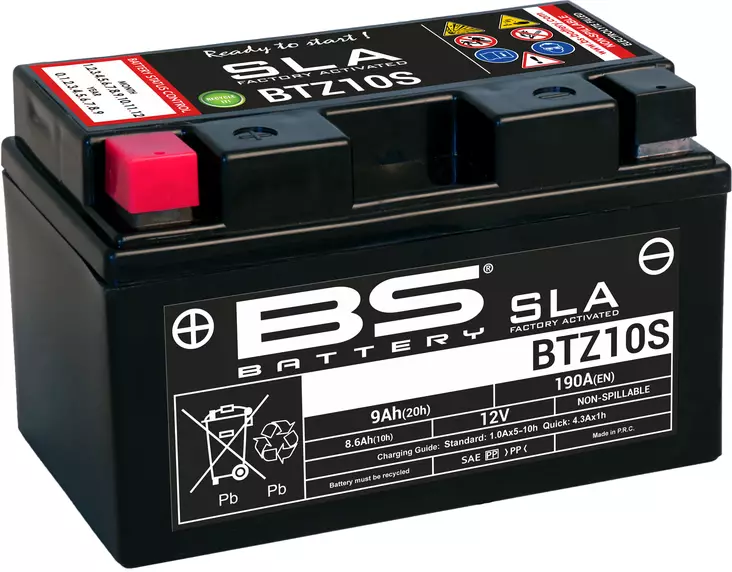 BS Battery BTZ10S (FA) SLA - Sealed & Ac - Batterier - D151262 - 1