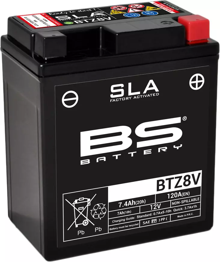 BS Battery BTZ8V (FA) SLA - Sealed & Act - Batterier - D151322 - 1