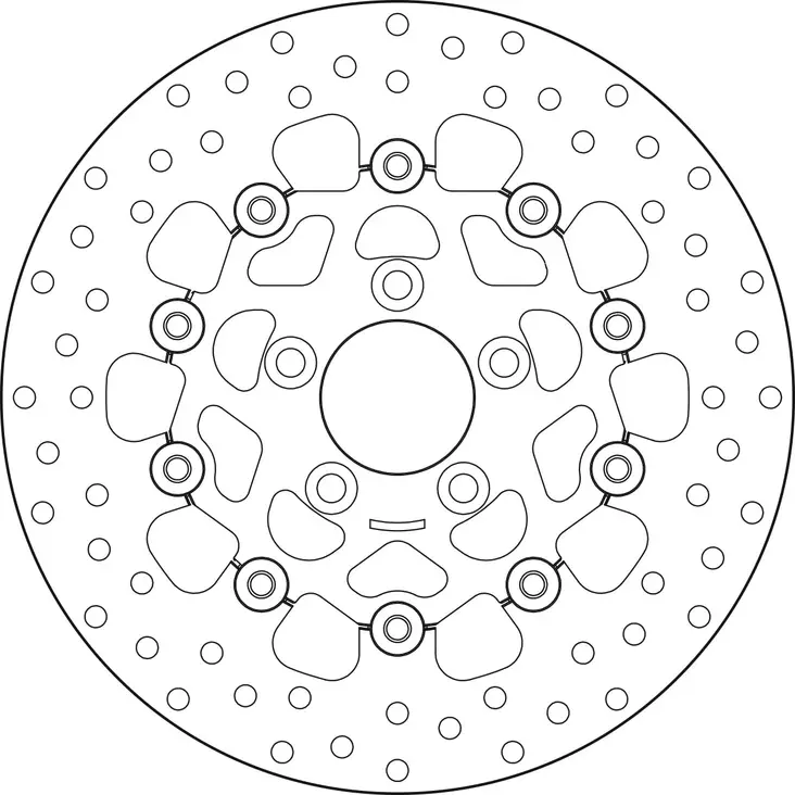 Brembo Serie Oro Bromsskiva floating - Bromsskivor - D6322 - 0