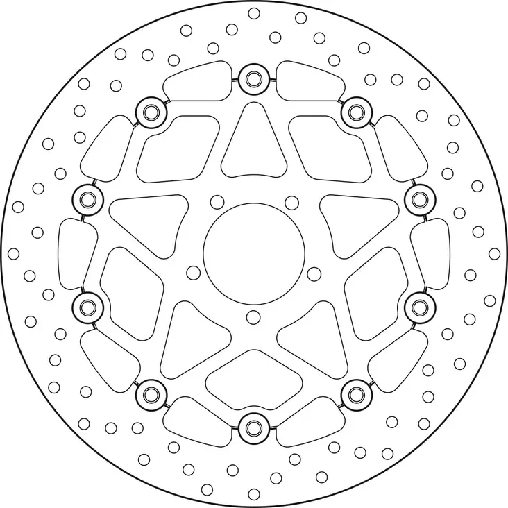 Brembo Serie Oro flytande bromsskiva - Bromsskivor - D88202 - 1