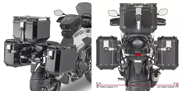 GIVI RAPID RELEASE SIDE CASE HOLDER - Monteringsatser & Pakethållare - D338632 - 1