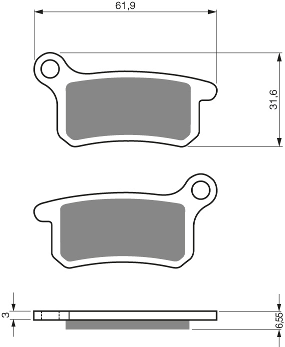 GOLDFREN Bromsbelägg 185 Ceramic Carbon - Bromsbelägg - D19302 - 1