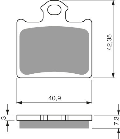 GOLDFREN Bromsbelägg 297 Ceramic Carbon - Bromsbelägg - D19322 - 1