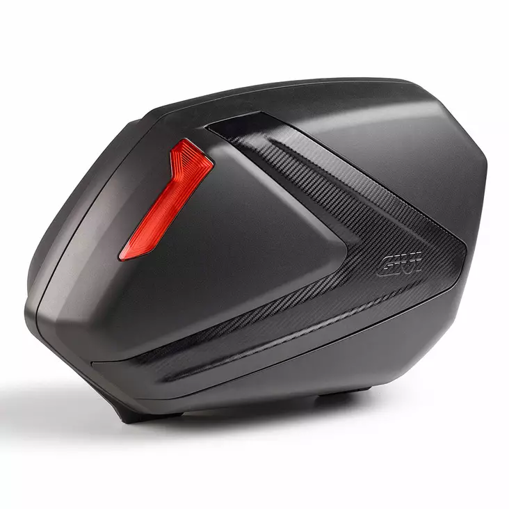 Givi Sidoväskor V37N, carbon look med rö - Hårda väskor - D168612 - 1
