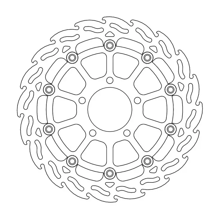 Moto-Master Flame Bromsskiva fram höger - Bromsskivor - D134142 - 1