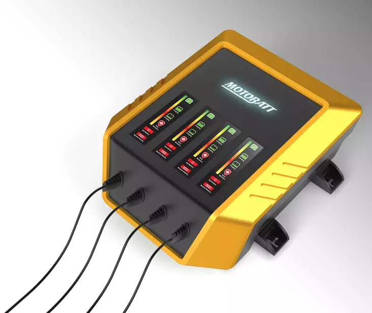 Motobatt Batteriladdare 4-kanavainen 9 s - Batteriladdare och Syra - D2792 - 1