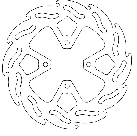 Motomaster Flame rear disc KTM: 65SX 202 - Bromsskivor - D462372 - 1