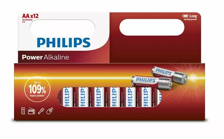 Philips batteri LR6/ AA Power Alkaline B - Finger batterier - D430632 - 1