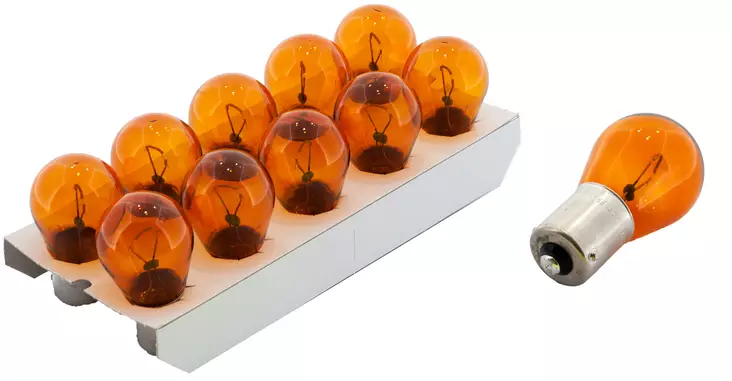 Philips glödlampa 12V 21W BAU15s Gul - Glödlampor  - D2172 - 1