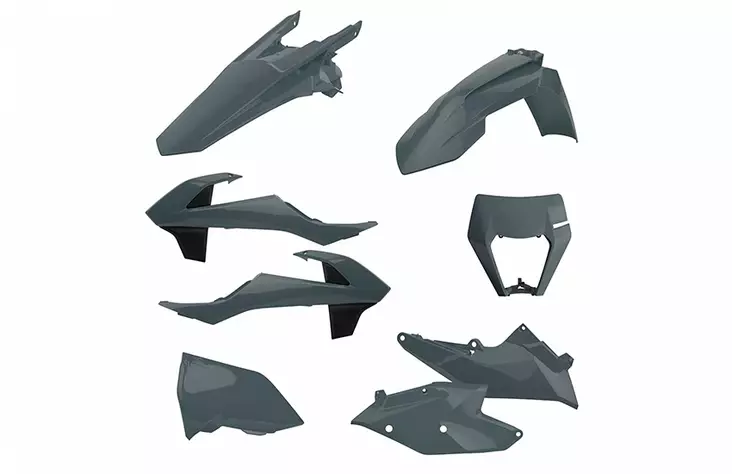 Polisport kit enduro w/mask KTM EXC/EXC- - Plastkit - D327282 - 1