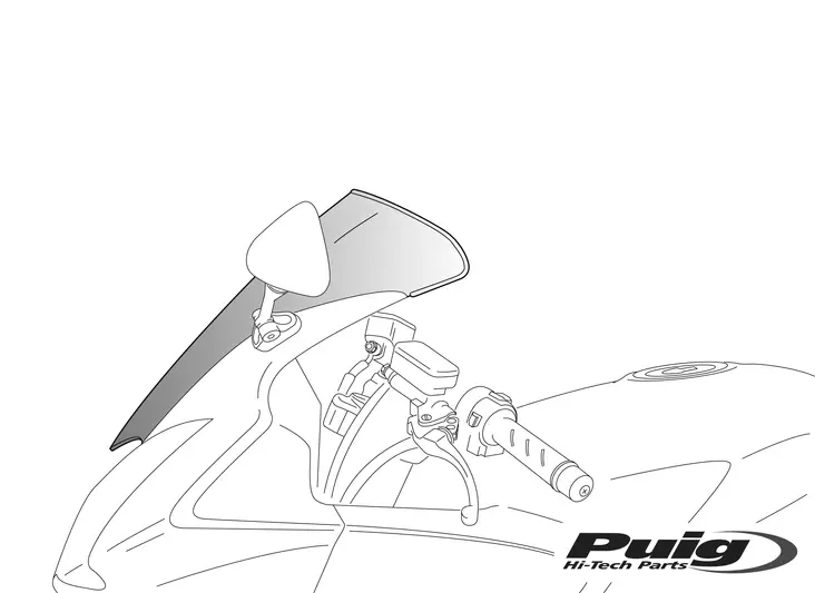 Puig Standard Screen Suzuki Gsxr1000 07' - Vindskydd - D181732 - 1