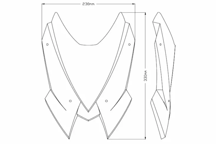 Puig Windshield New Gen. Sport Kawasaki - Vindskydd - D390492 - 1