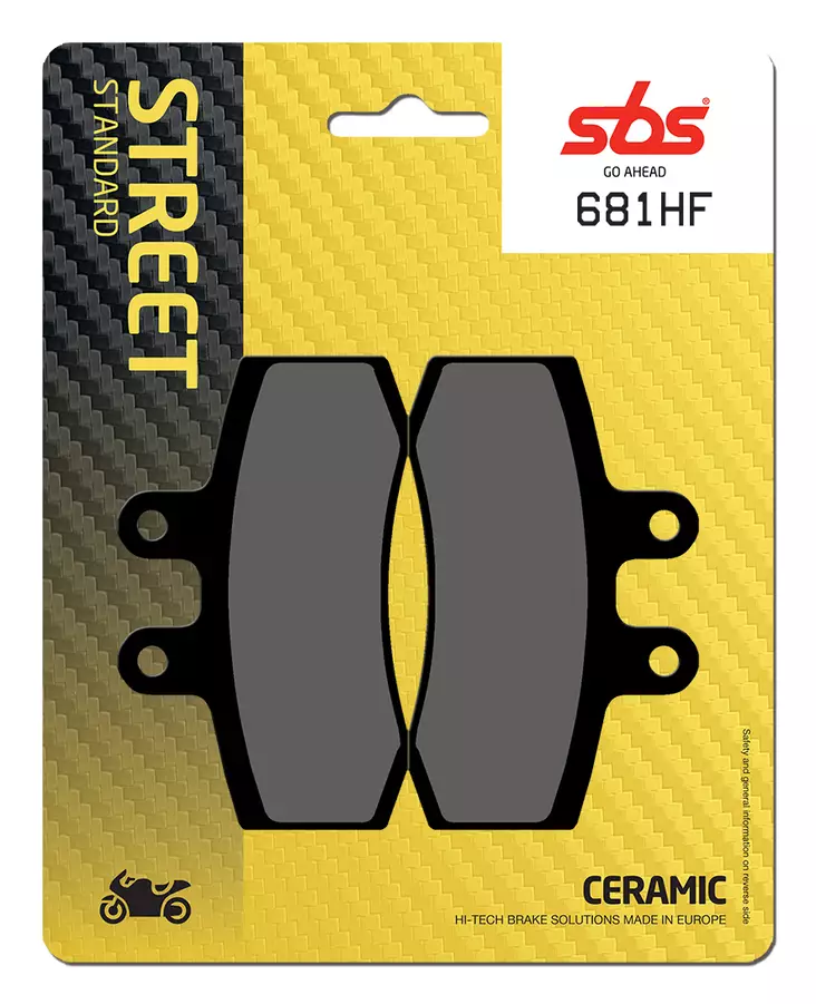 Sbs Bromsklossats Ceramic - Bromsbelägg - D106952 - 0