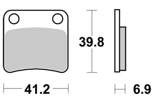 Sbs Bromsklossats Ceramic - Bromsbelägg - D113802 - 1