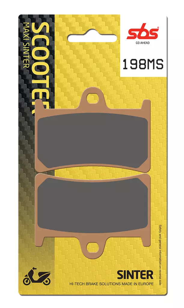 Sbs Bromsklossats Maxi Sinter - Bromsbelägg - D106652 - 1