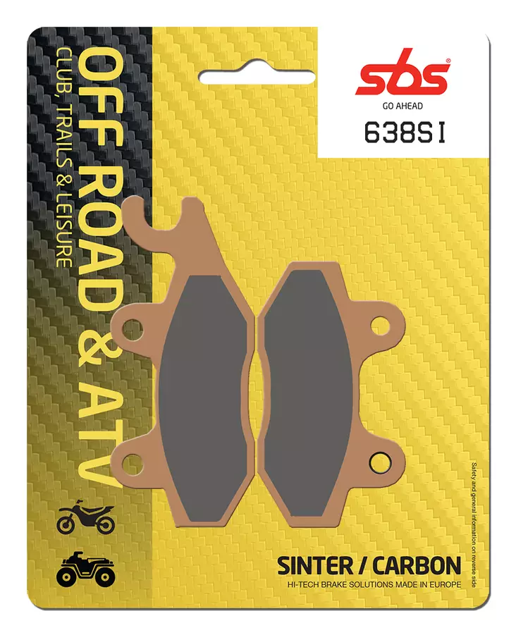 Sbs Bromsklossats Sintered Offroad - Bromsbelägg - D106902 - 0