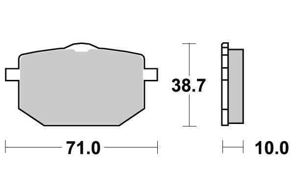 Sbs Bromsklossats Sintered - Bromsbelägg - D113762 - 1
