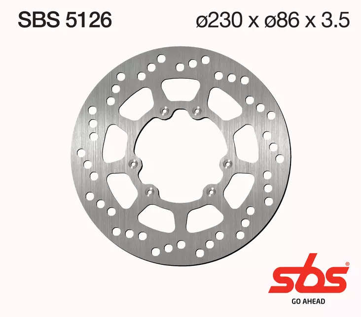 Sbs bromsskiva Standard - Bromsskivor - D131222 - 1