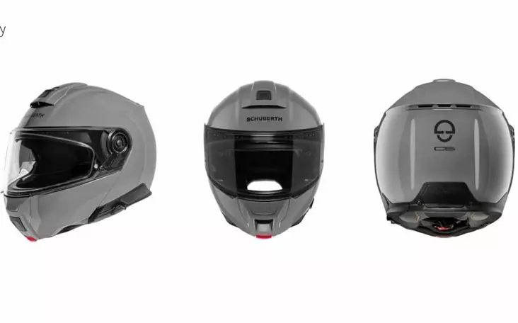 Schuberth Hjälm C5 Concrete Grå - Öppna/Öppningsbara hjälmar - D399902 - 1