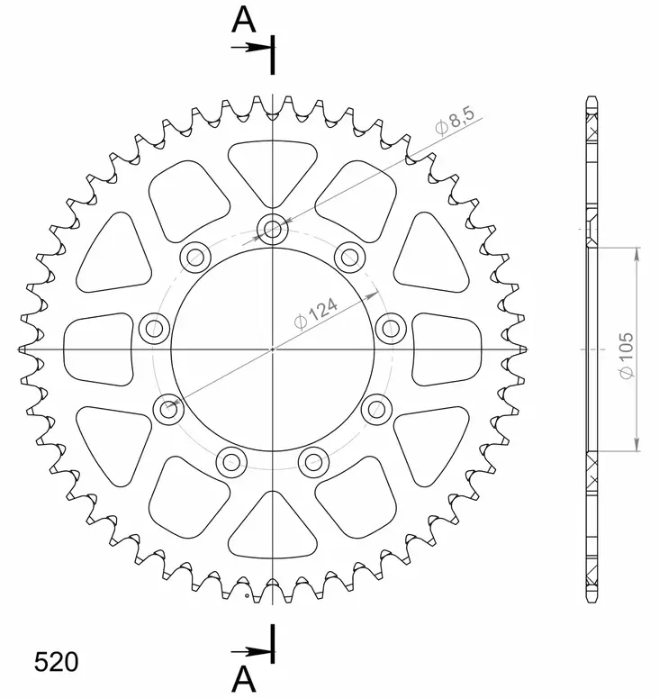 Supersprox Alu Bakdrev TM Blå 50 - Bakdrev - D104452 - 0