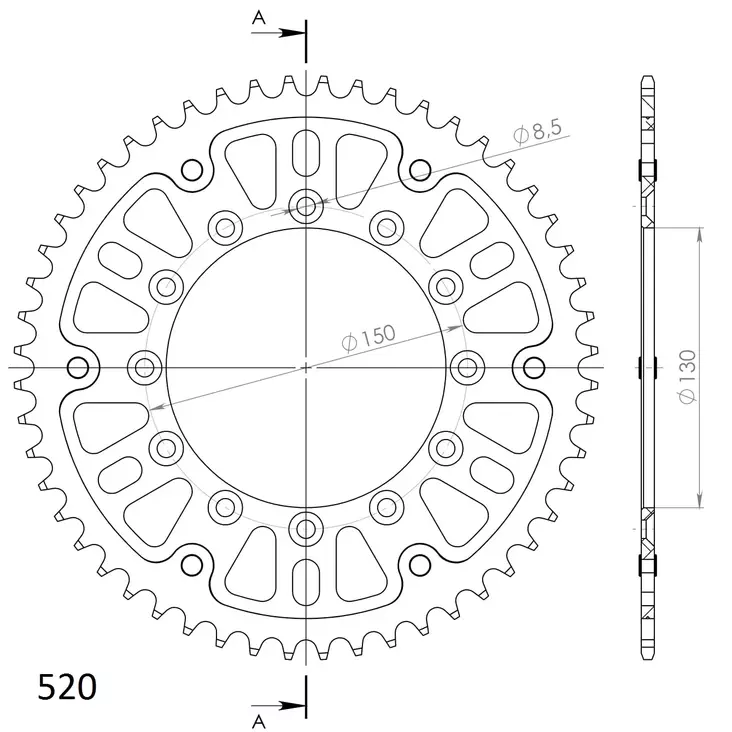 Supersprox Stealth BakdrevYA YZ/WRF/YZF - Bakdrev - D88132 - 0