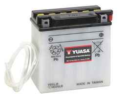 Yuasa Batteri, YB5L-B (CP) Inkl syra (6) - MC Universaldelar och Verktyg - D2612 - 1