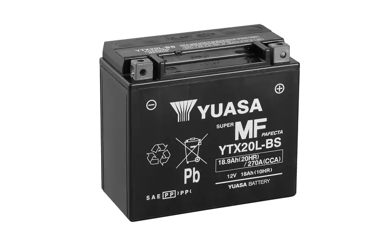Yuasa Batteri YTX20L(WC) syrafylld (4) - Batterier - D393752 - 1
