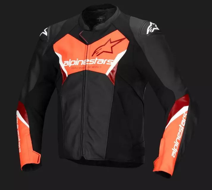 Alpinestars Skinnjacka Faster v3 Svart/R - Skinnjackor & Västar  - D477362 - 1