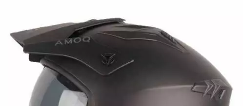 AMOQ Blister peak and screws, mattblack - Visir - D480942 - 1