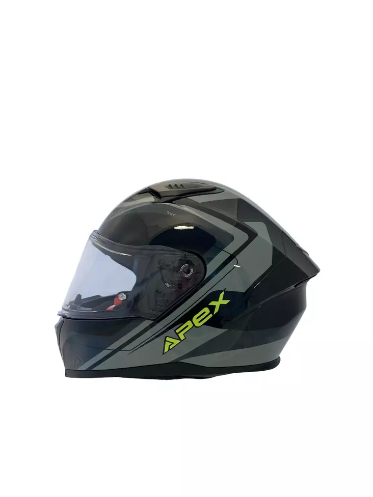 APEX Hjälm FI100 Valencia svart/grå/gul - Integralhjälm - D488392 - 1
